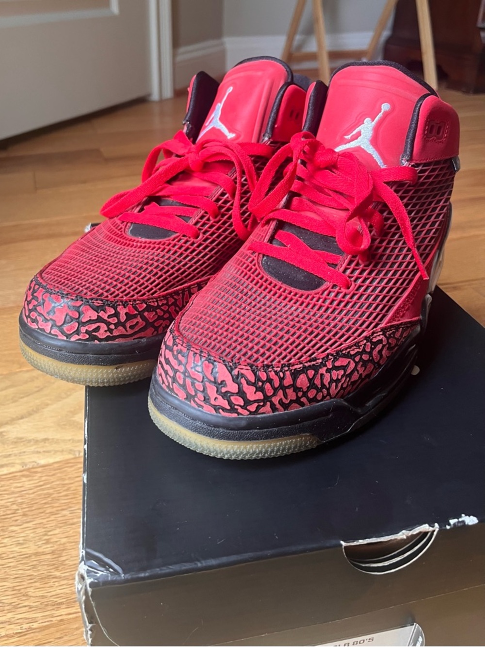 Jordan Flight Club 80s White Black Red Men's